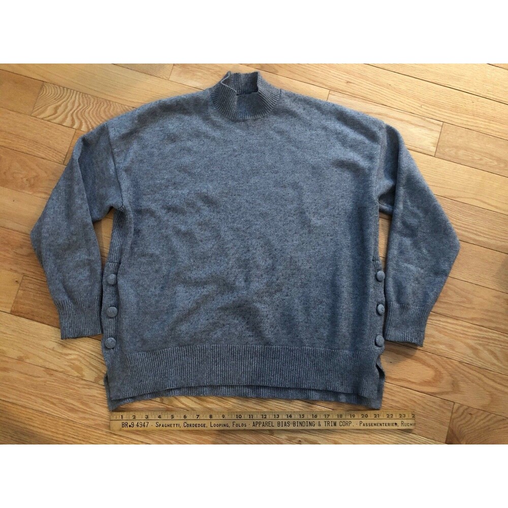 Joan Vass New York Womens Sweater large pulloverβ gray excellent condition